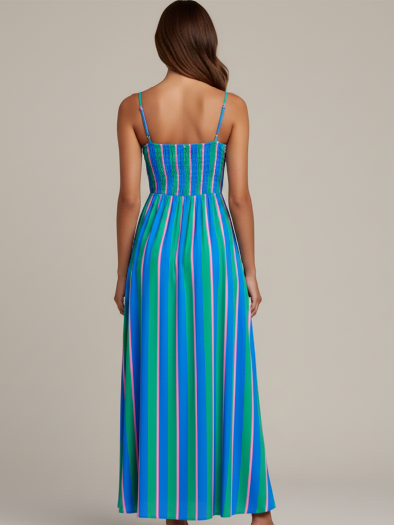 Coastal Breeze Peppermint Stripe Dress
