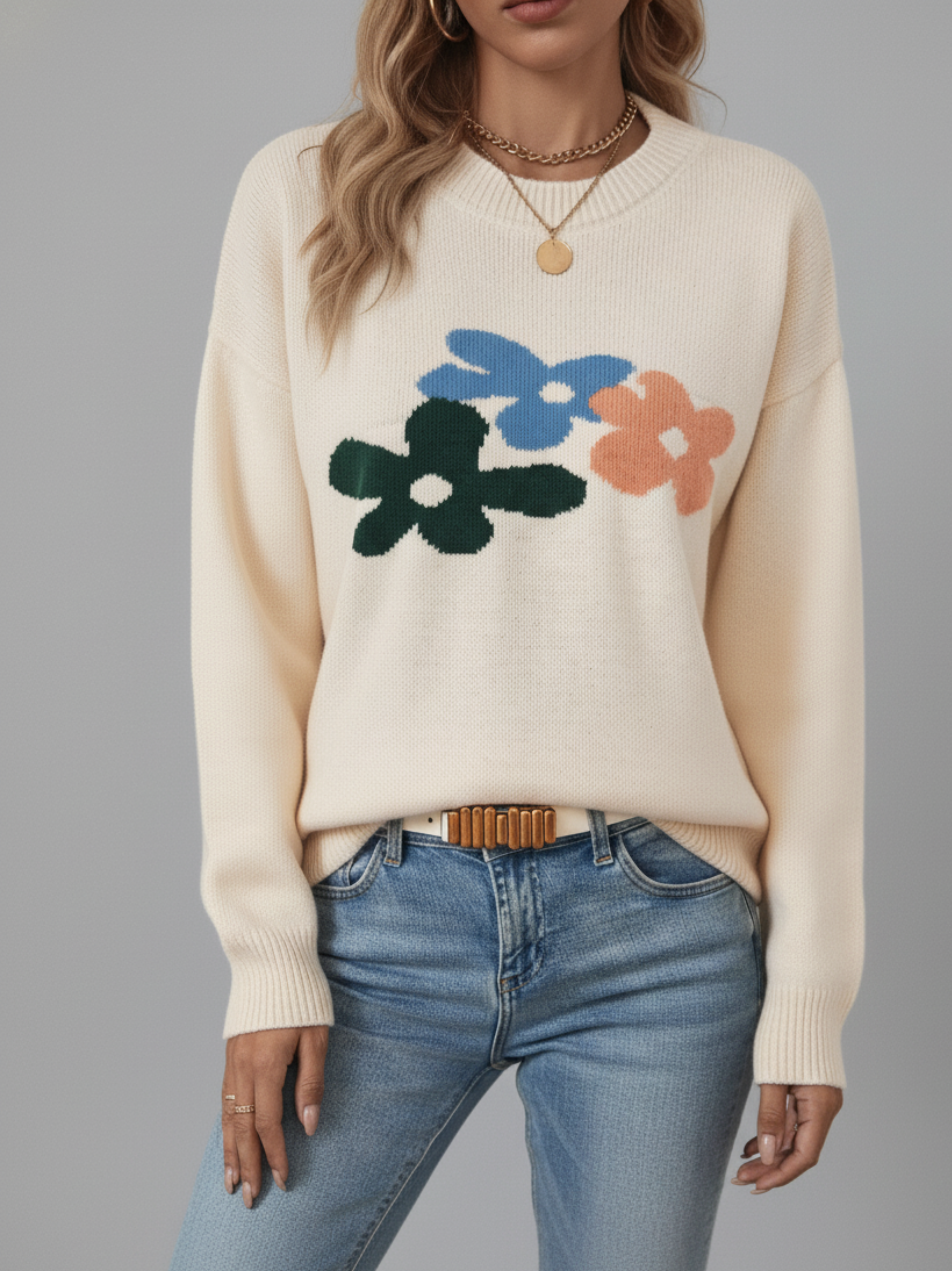 Kasey Floral Sweater